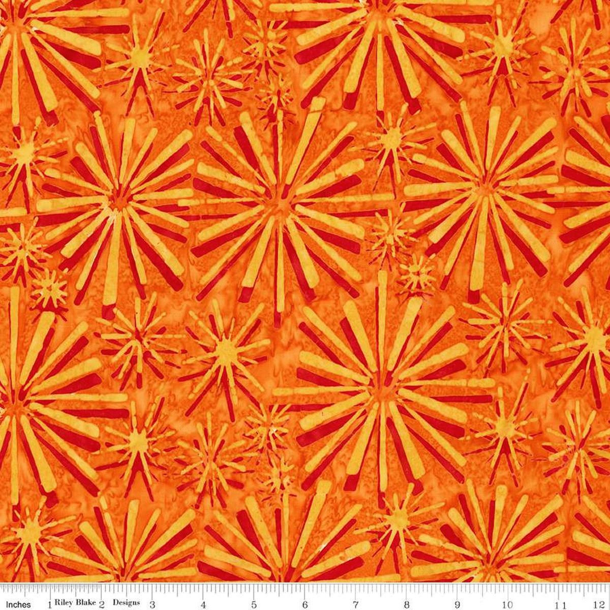 Expressions Batiks Retro Revival Fireworks Sunset Orange - BT23270 - 245 - Riley Blake Designs - Nebraska Quilt Company - Expressions Batiks Retro Revival Fireworks Sunset Orange - BT23270 - 245 - Riley Blake Designs