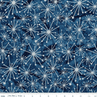 Expressions Batiks Retro Revival Jacks Metallic Indigo Dye Blue - BTM23275 - 298 - Riley Blake Designs - Nebraska Quilt Company - F2501629