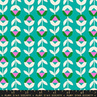 Eye Candy Flower Chain Novelty Tropic Turquoise Blue - RS5161 19 - Ruby Star Society - Nebraska Quilt Company - F2400597