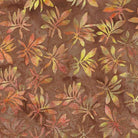 Fall Flair Leaves Brown Cinnamon - 122444074 - Island Batik - Nebraska Quilt Company - F2403236