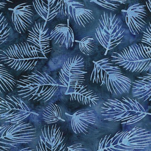 Fall Flair Pine Needles Blue Ocean - 122447580 - Island Batik - Nebraska Quilt Company - F2403237