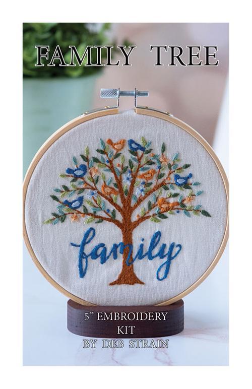 Family Tree Embroidery Kit - Nebraska Quilt Company - F260477