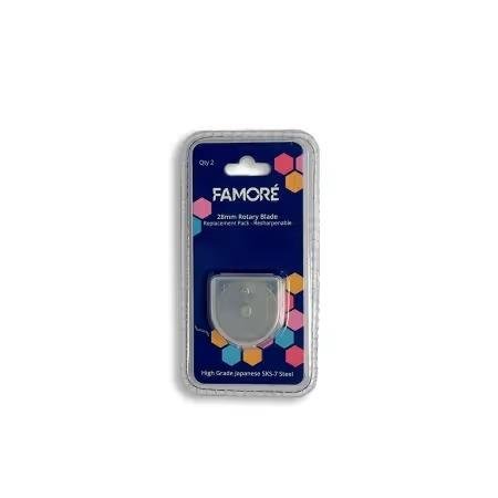 Famore 28mm Rotary Blade Replacement - 2pk - Nebraska Quilt Company - N2502189