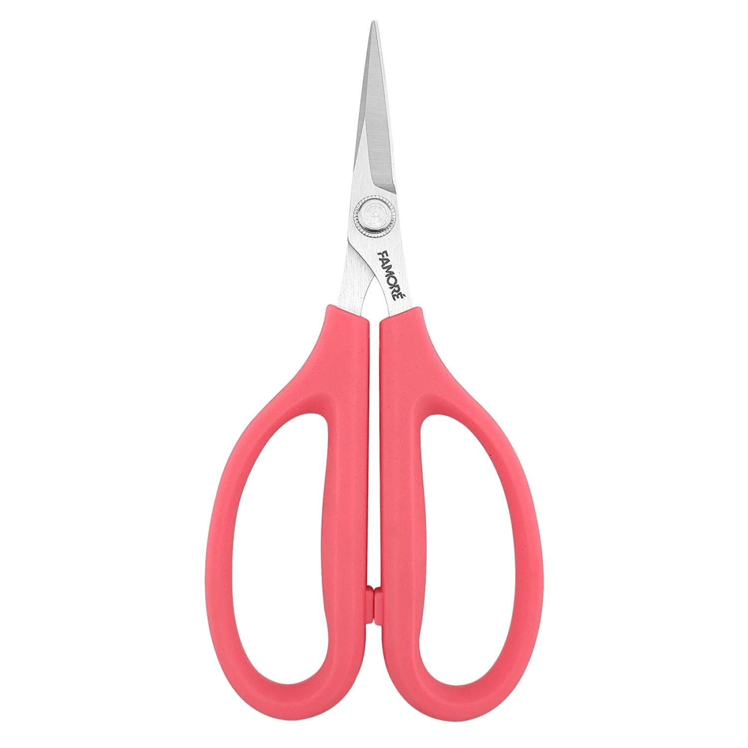 Famore Very Sharp Scissor with Large Pink Comfort Handles 6 - 1/4in - Nebraska Quilt Company - N260326