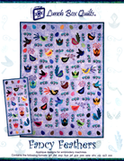 Fancy Feathers with CD Machine Embroidery Quilt Pattern - Nebraska Quilt Company - PUB10189
