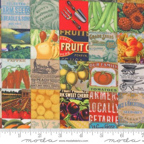 Farm And Garden Patchwork Garden Multi - 7474 11 - Moda Fabrics - Nebraska Quilt Company - F2401419