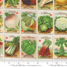 Farm And Garden Seed Packets Milk Multi - 7473 12 - Moda Fabrics - Nebraska Quilt Company - F2401414