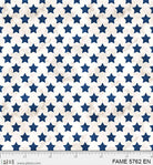 Farmhouse Americana Star Toss Blue on Cream - FAME 5762 EN - P & B Textiles - Nebraska Quilt Company - Farmhouse Americana Star Toss Blue on Cream - FAME 5762 EN - P & B Textiles