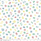 FFA Forever Blue 2 Icons White - C15852 - WHITE - Riley Blake Designs - Nebraska Quilt Company - F2401207