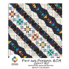 Field and Furrows BOM Quilt Kit Featuring Banyan Batiks Bright Colorway - Nebraska Quilt Company - K2403287