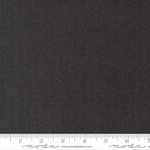 Flannel Gather Herringbone Basic Blackbird - 49342 16F - Moda Fabrics - Nebraska Quilt Company - F262019