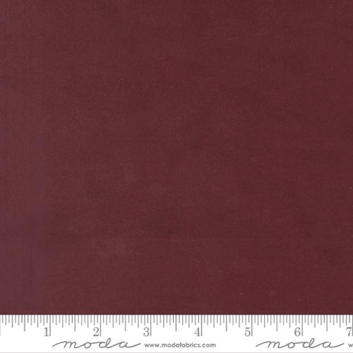 Flannel Gather Primitive Muslin Solid Burgundy - 1040 104F - Moda Fabrics - Nebraska Quilt Company - F262041
