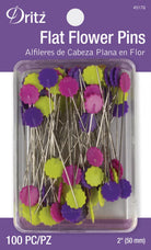 Flat Flower Pins 100 Count - Nebraska Quilt Company - N15563