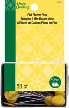 Flat Flower Pins 50 Count - Nebraska Quilt Company - N2402613
