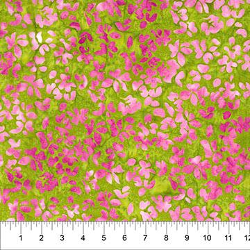 Floral Tapestry Leaf Olive Green - 83801 - 76 - Banyan Batiks Studio - Nebraska Quilt Company - F261124