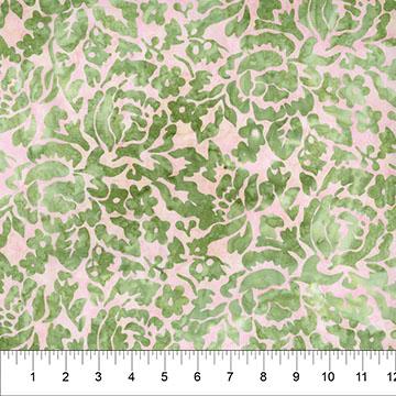 Floral Tapestry Roses Lime Light Green - 83802 - 71 - Banyan Batiks Studio - Nebraska Quilt Company - F261127