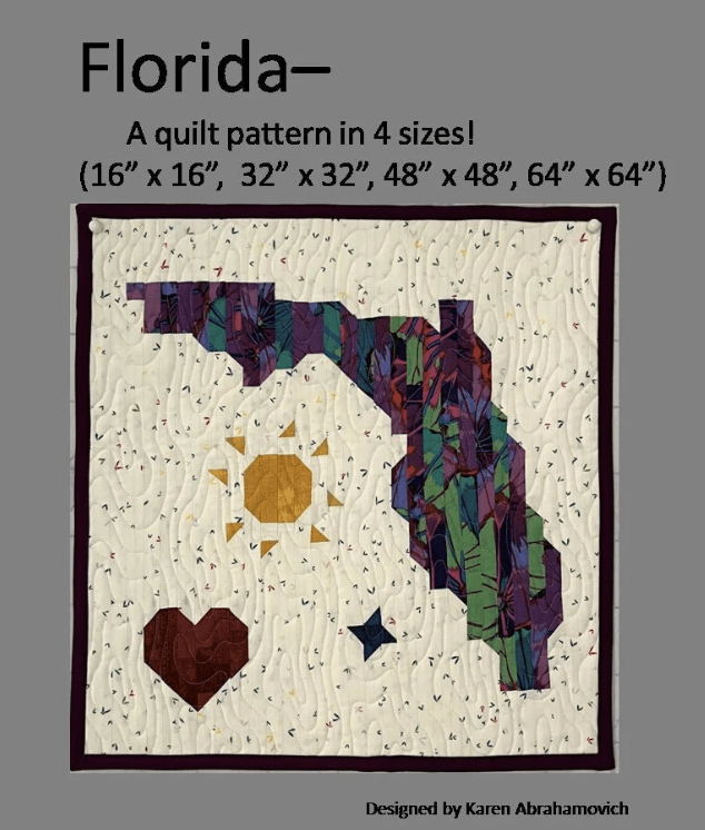 Florida Quilt Pattern - Nebraska Quilt Company - PUB07910