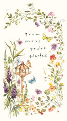 Flourish Grow Panel Cream 24" x 43" - Nebraska Quilt Company - PAN251470