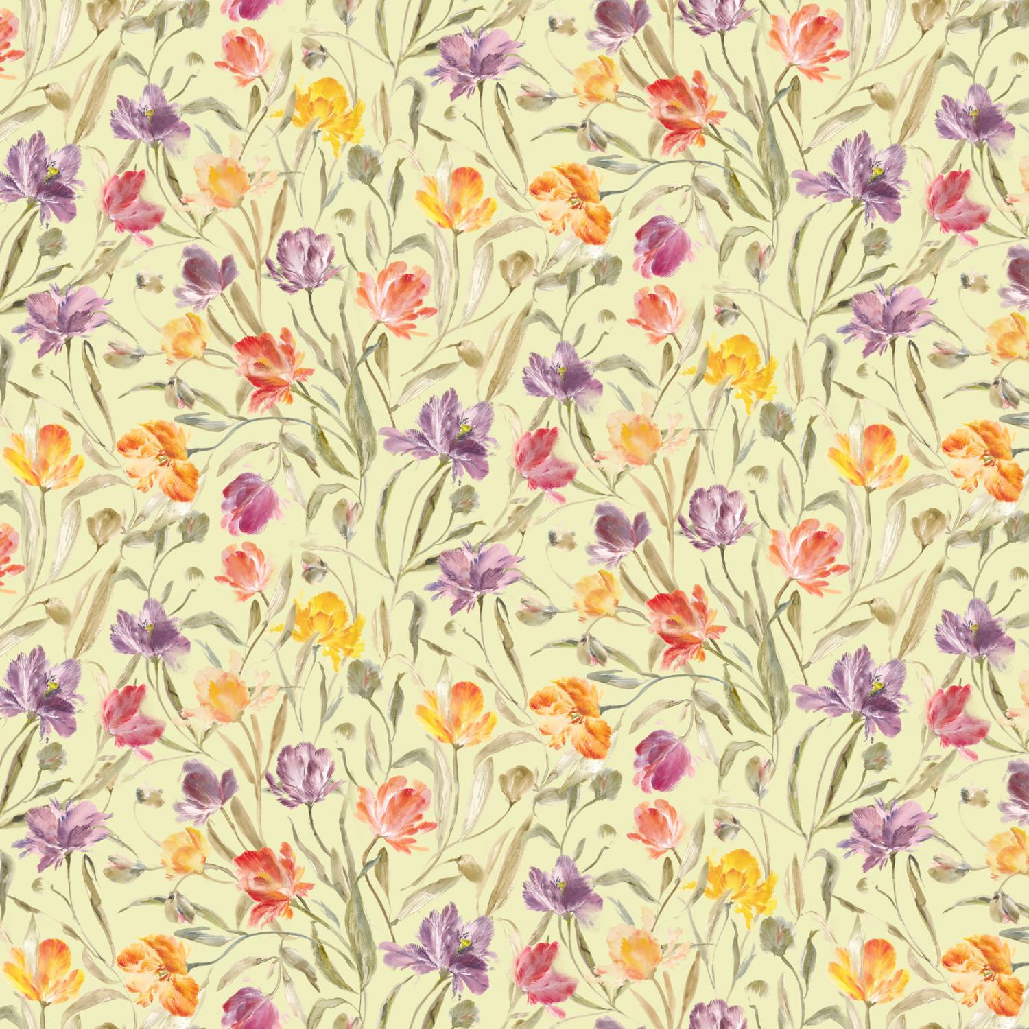 Flourish Tulips Green - 91171 - 70 - FIGO Fabrics - Nebraska Quilt Company - Flourish Tulips Green - 91171 - 70 - FIGO Fabrics