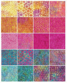 Flower Pot 2.5" Strip Pack Multi 40 Pieces - Nebraska Quilt Company - PC2400675