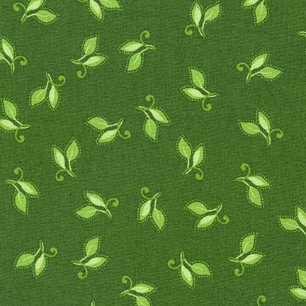 Flowerhouse Sunshine Leaves Fresh Sage - 1 Yard Left - Verified! - Nebraska Quilt Company - F84871
