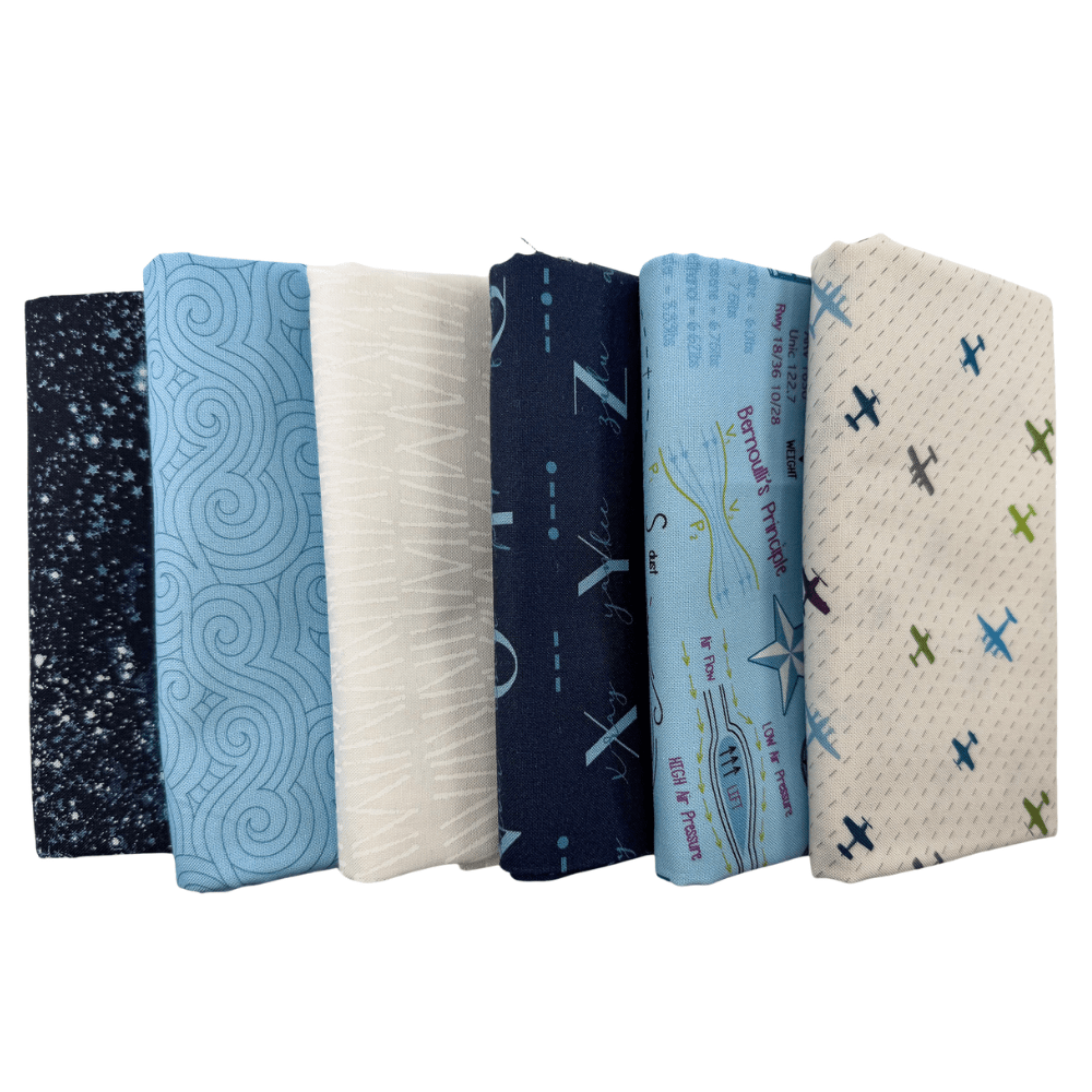 Fly High Half Yard Half Yard Bundle Multi 6 Pieces - Nebraska Quilt Company - PC260755