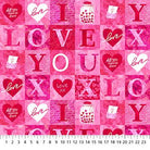 Forever Love Blocks Red Multi - DP28666 - 24 - Northcott Fabrics - Nebraska Quilt Company - F251526
