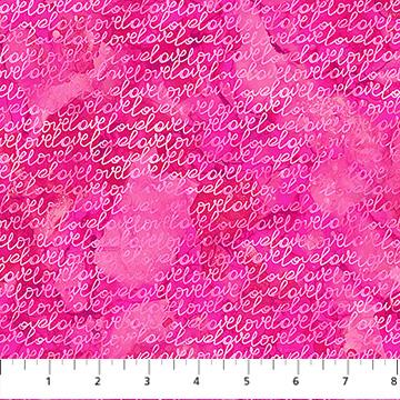 Forever Love Script Pink - DP28672 - 22 - Northcott Fabrics - Nebraska Quilt Company - F251532