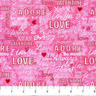 Forever Love Words Light Pink - DP28673 - 21 - Northcott Fabrics - Nebraska Quilt Company - F251533