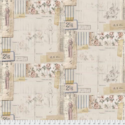 Foundations Vouge Multi Cream - Nebraska Quilt Company - F85129