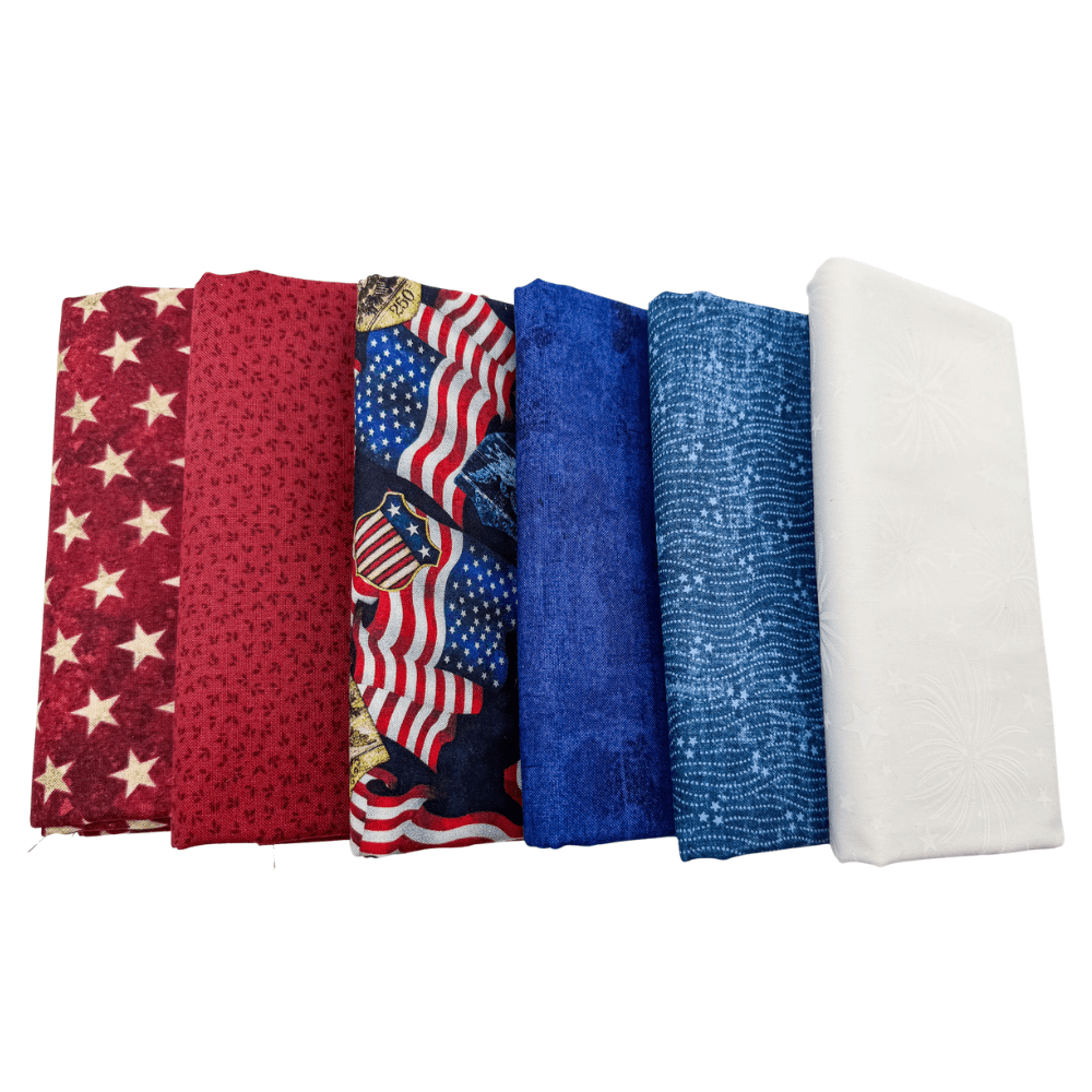 Freedom Half Yard Half Yard Bundle Multi 6 Pieces - Nebraska Quilt Company - PC260758
