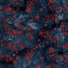 Freedom Rings Shooting Stars Blue Marine - 622503575 - Island Batik - Nebraska Quilt Company - F260975