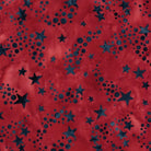 Freedom Rings Shooting Stars Red Crimson - 622503365 - Island Batik - Nebraska Quilt Company - F260974