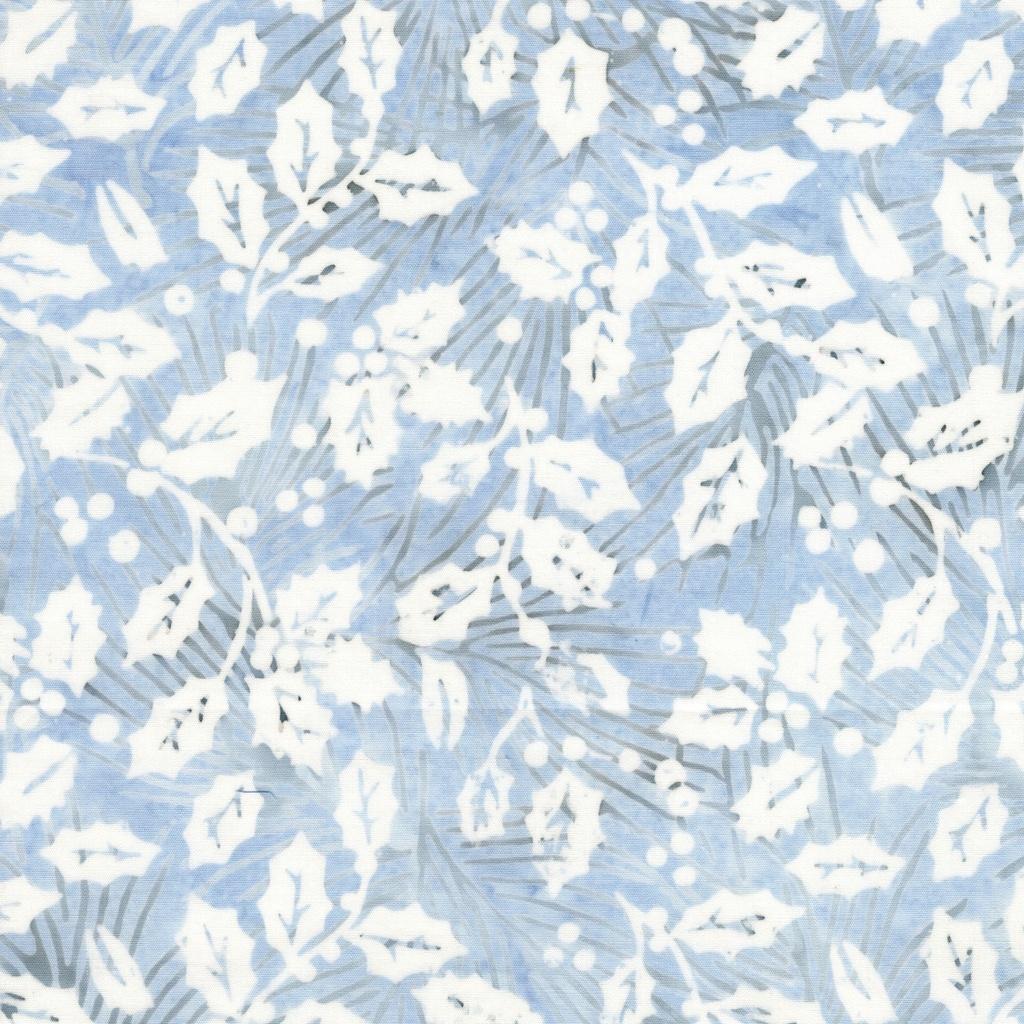 Frosted Wishes Holly Blue Sky - 122510510 - Island Batik - Nebraska Quilt Company - F261025