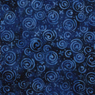Frosted Wishes Snowflakes and Swirls Blue Marine - 122511575 - Island Batik - Nebraska Quilt Company - F261026