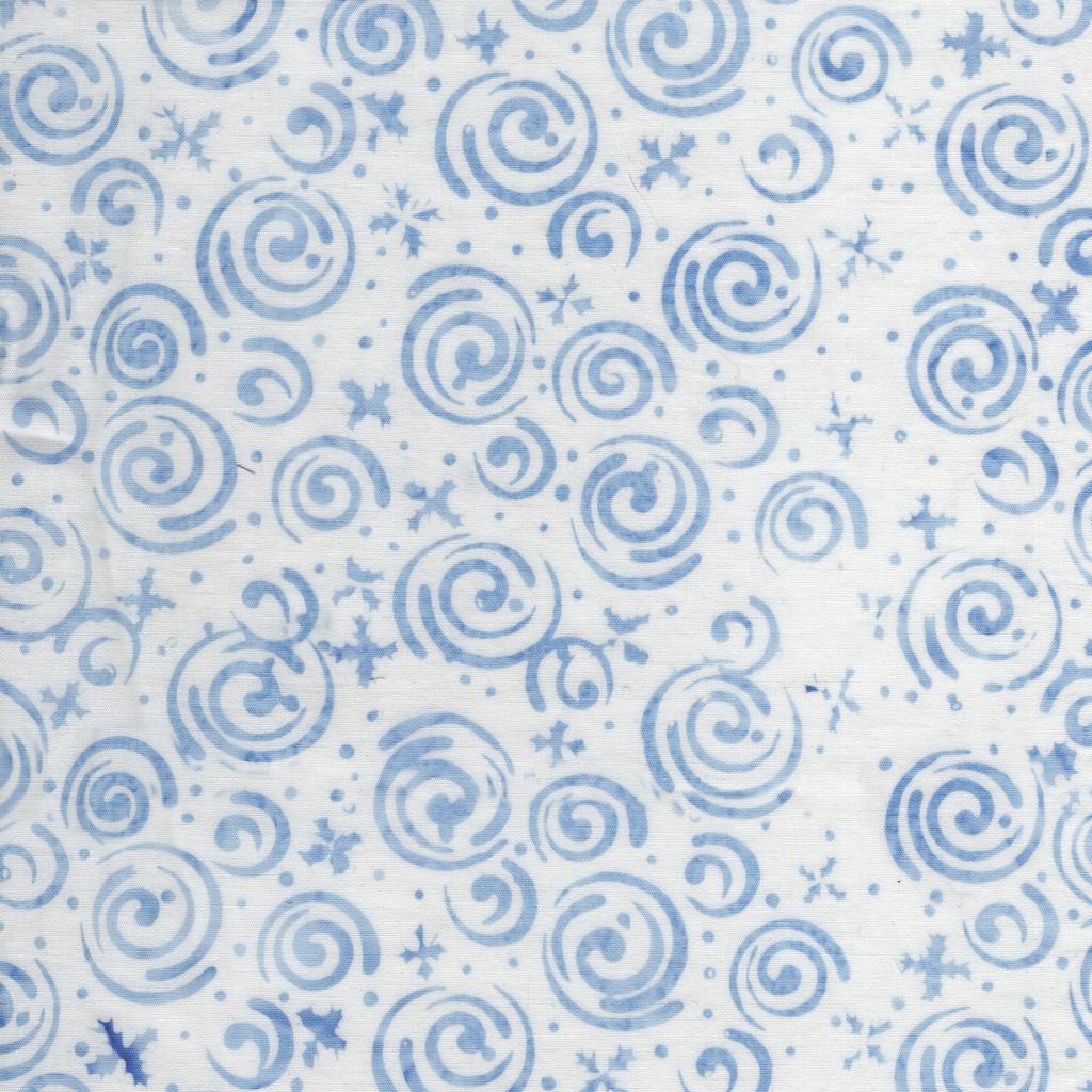 Frosted Wishes Snowflakes and Swirls White - 122511700 - Island Batik - Nebraska Quilt Company - F261027