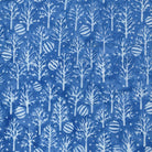 Frosted Wishes Trees and Ornaments Blue Azure - 122509540 - Island Batik - Nebraska Quilt Company - F261024