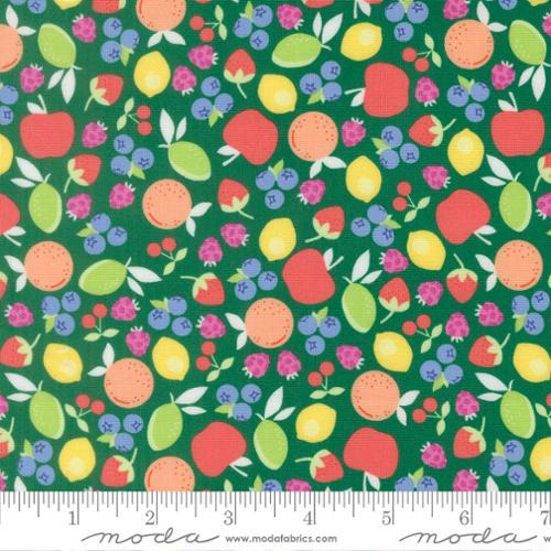 Fruit Salad Fruit Cup Emerald Green - 29242 21 - Moda Fabrics - Nebraska Quilt Company - F260911