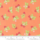 Fruit Salad Strawberries Coral Peach - 29243 14 - Moda Fabrics - Nebraska Quilt Company - F260916