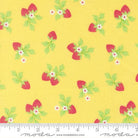 Fruit Salad Strawberries Sunshine Yellow - 29243 17 - Moda Fabrics - Nebraska Quilt Company - F260917