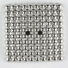 Full Metal Button Silver - Nebraska Quilt Company - N15393