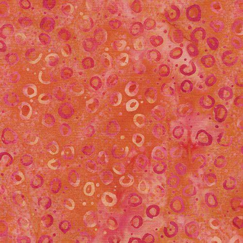 Fusion Round and Round Red Flamingo - 122441330 - Island Batik - Nebraska Quilt Company - F250182