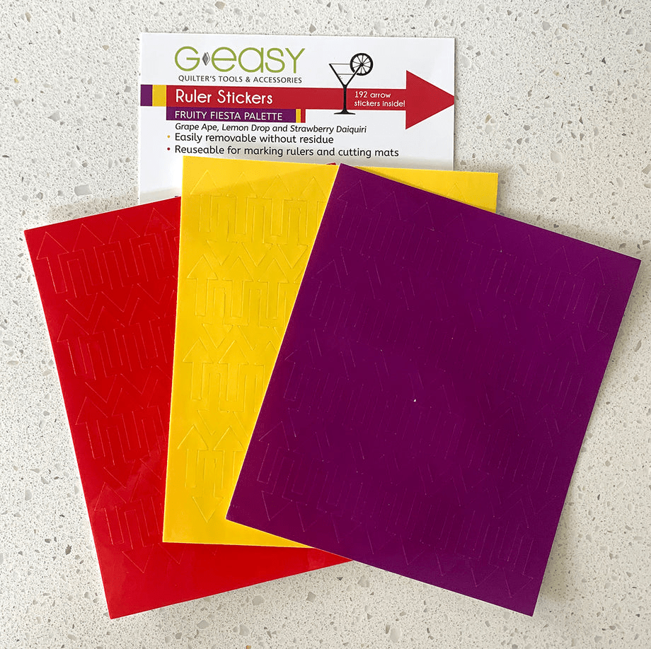 G Easy Ruler Stickers Fruity Fiesta Palette - Nebraska Quilt Company - G Easy Ruler Stickers Fruity Fiesta Palette