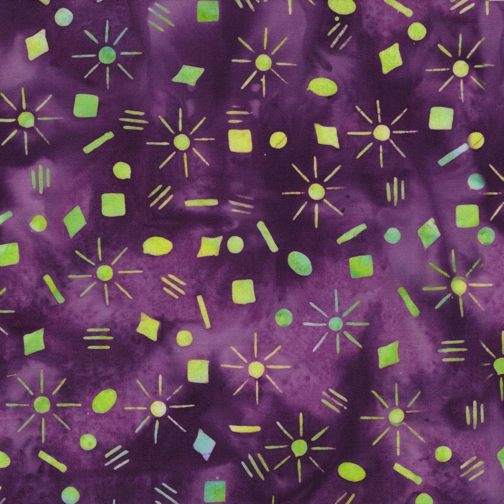 Garden Gate Sparkles Purple Grape - 412505435 - Island Batik - Nebraska Quilt Company - F260405