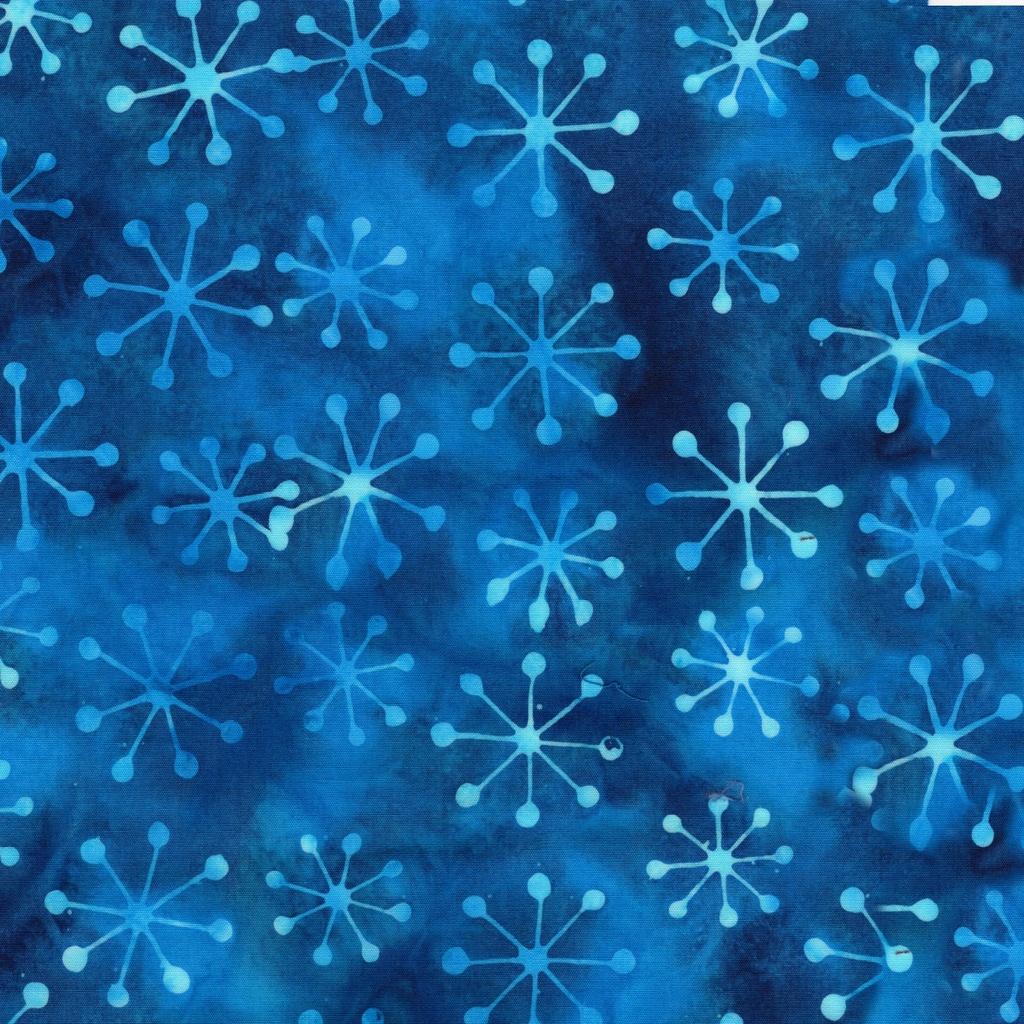 Garden Gate Sundial Blue Cornflower - 412506570 - Island Batik - Nebraska Quilt Company - F260410