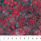 Garden Spirit Floral Spray Charcoal - 83180 - 94 - Banyan Batiks - Nebraska Quilt Company - F07550