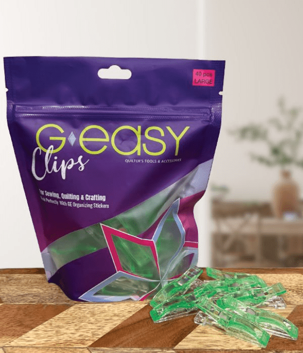 GEasy Organizing Clips Large Green - Nebraska Quilt Company - N250344