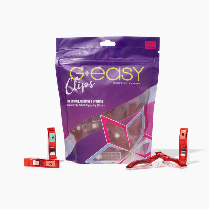 GEasy Organizing Clips Large Red - Nebraska Quilt Company - N2502472