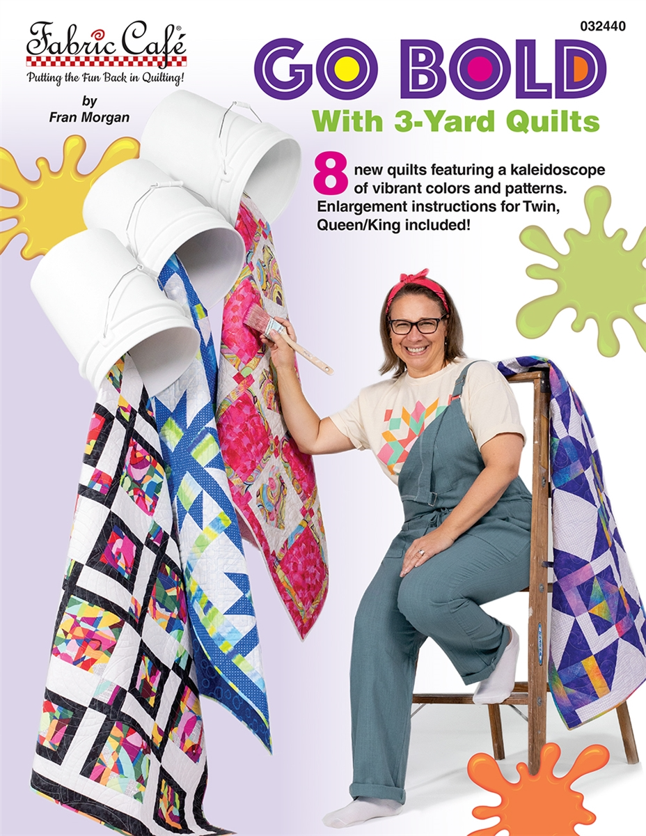 Go Bold with 3 - Yard Quilts Book - Nebraska Quilt Company - PUB2402581