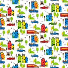 Go Go Town White - GO - GO Q - 1133 - 01 - Henry Glass & Co. - Nebraska Quilt Company - F04405
